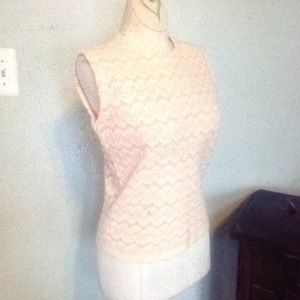 Vintage 60's Sleeveless  Knit Top